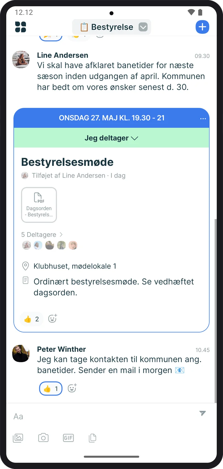Android-rolle for Svømmeklubber
